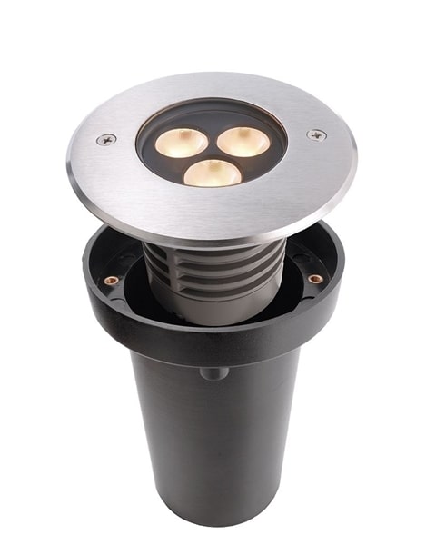 Faretto incasso pavimento bianco caldo IP67 6W 24V