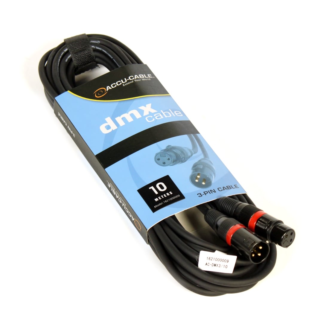 DMX cable 110 Ohm AC-DMX3/10 XLR 3 poles 10m | Cables & Connector