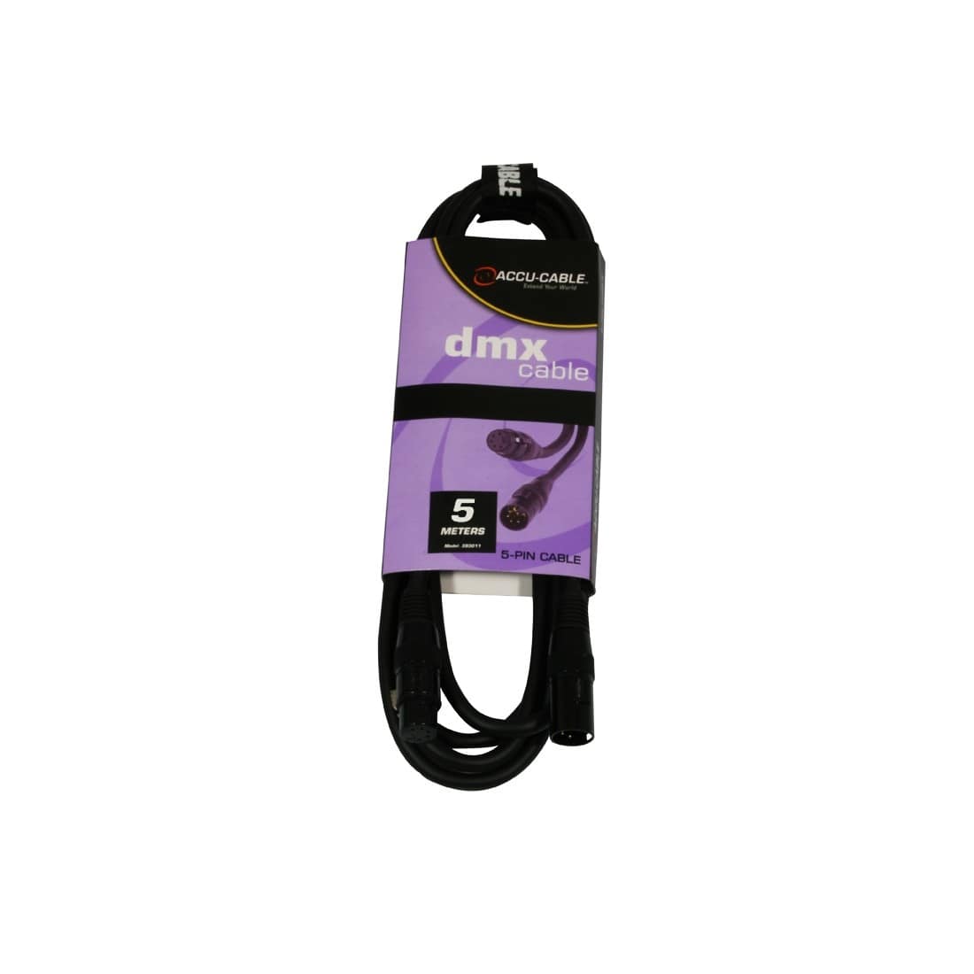 Cavo DMX 110 ohm AC-DMX5/5 5 poli connettori XLR 5m