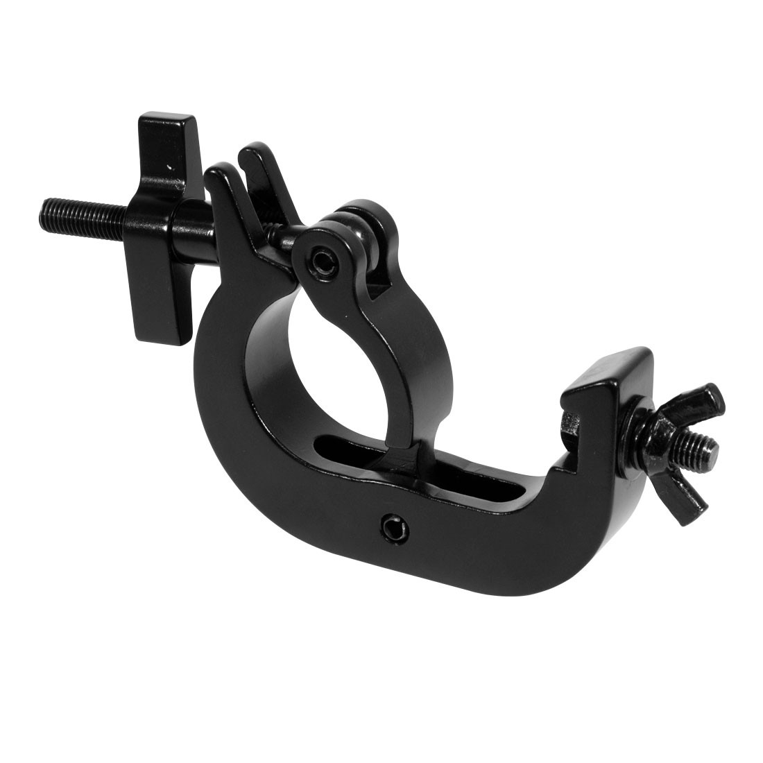 Gancio a pinza DT BIG trigger clamp 250Kg per tubo ø50-60 mm nero