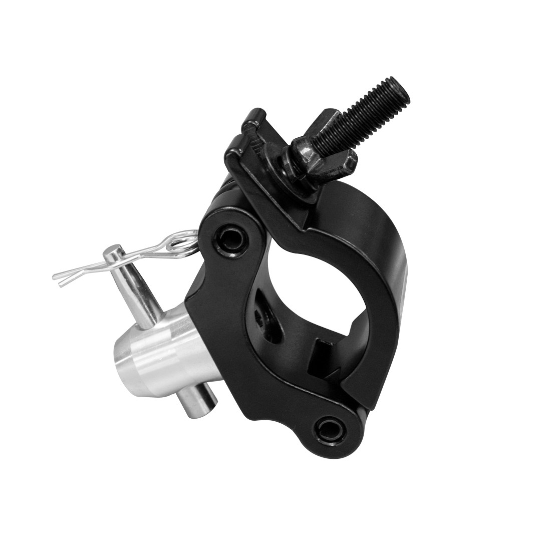 GANCIO NERO DT PRO CLAMP PER TUBO ø 48-50 MM CON MEZZO CONO 300 KG