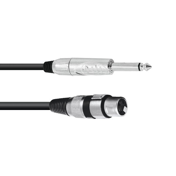 Cavo adattatore XLR 3 poli F / Jack 6,3 mono 5m