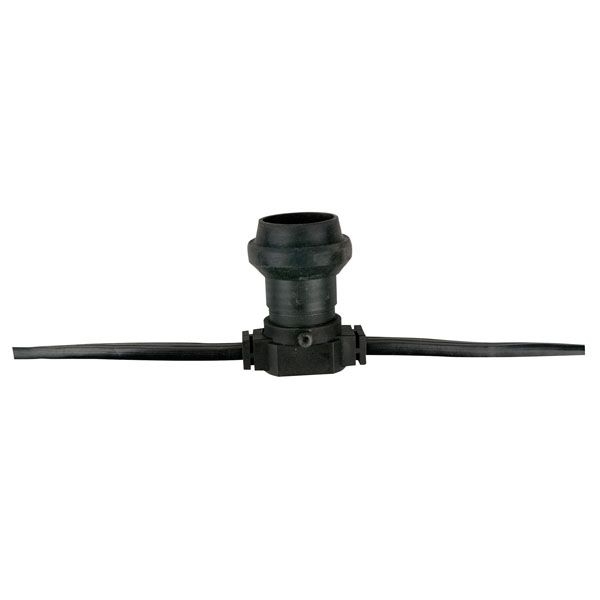Catena per lampade E27 Belt light con cavo nero 20 m IP44