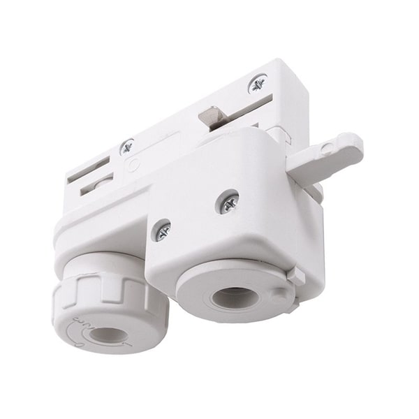 White electro/mechanical adapter, max 6A, 5Kg
