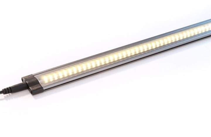 Barra a led sottile per mobilio 11W 24V DC L=100CM bianco caldo, Profili  alluminio