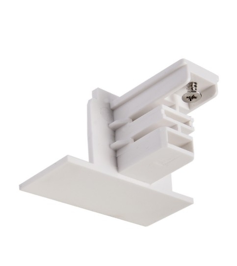 Tappo chiusura per binario elettrificato trifase ad incasso bianco