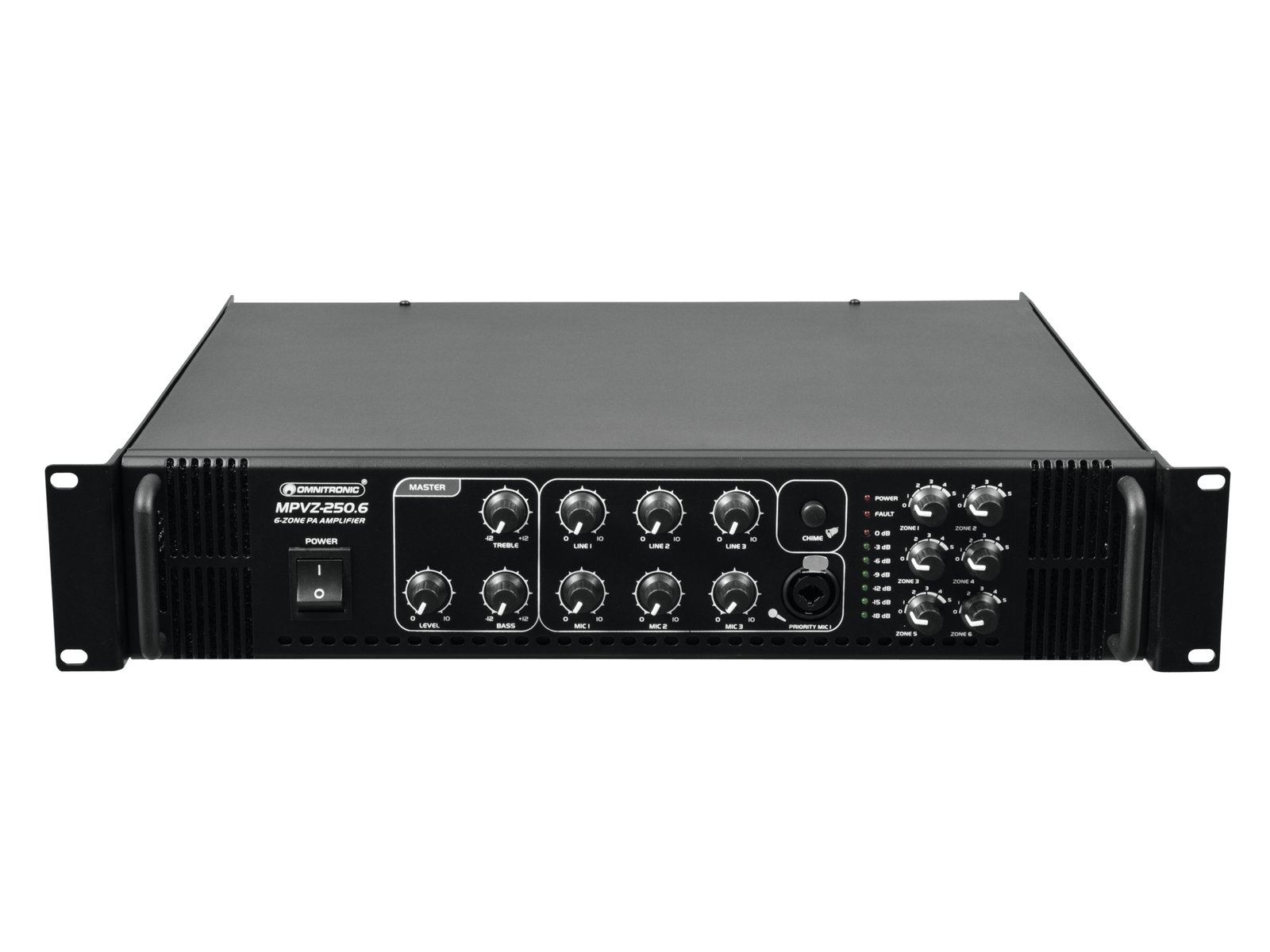 MPVZ-250.6 PA AMPLIFICATORE 6 ZONE 250W RMS