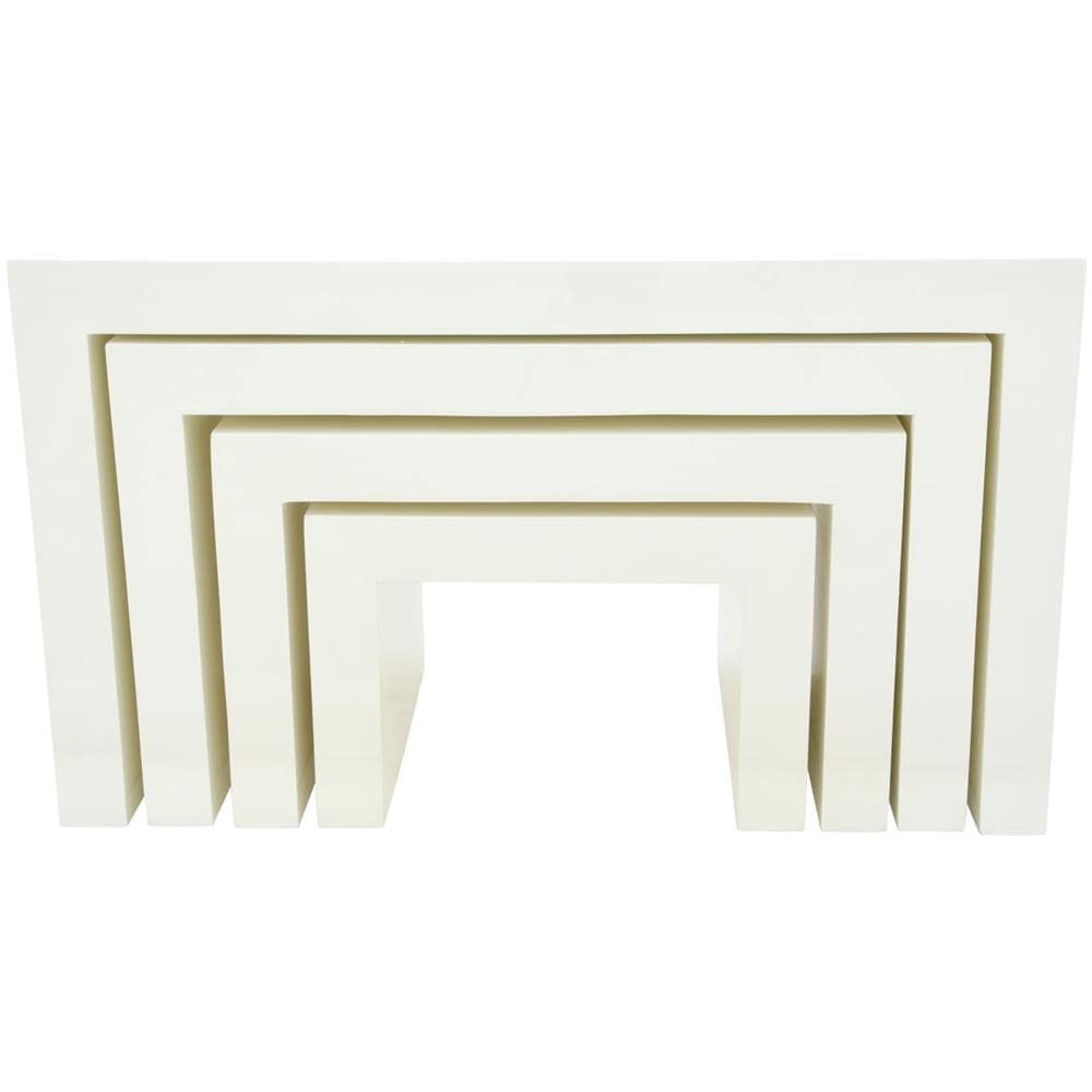 Set tavole da arredo colore bianco altezza da 40 a 70 cm