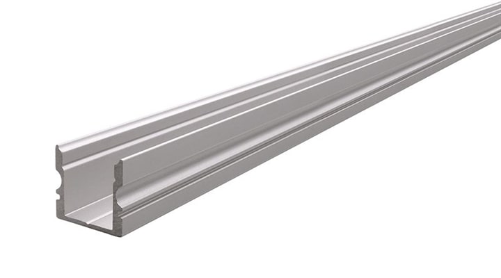 Profilo alluminio alto AU-02-10 anodizzato 1 m strisce led 11mm
