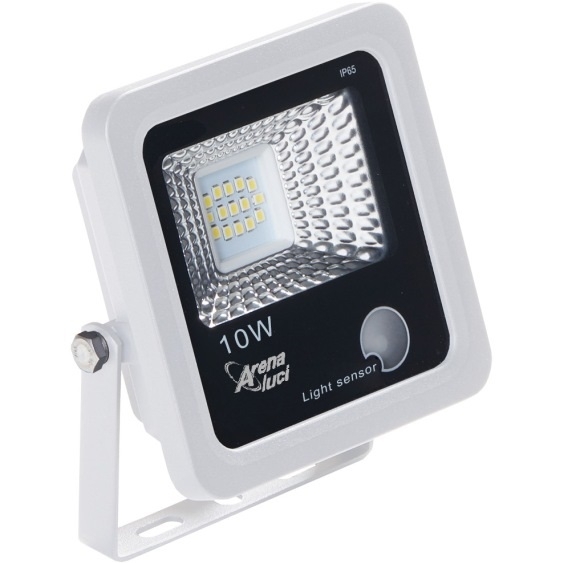 CristalRecord Proiettore LED Con Sensore Movimento 10W – Bianco Freddo 6000K IP65 Per Esterno