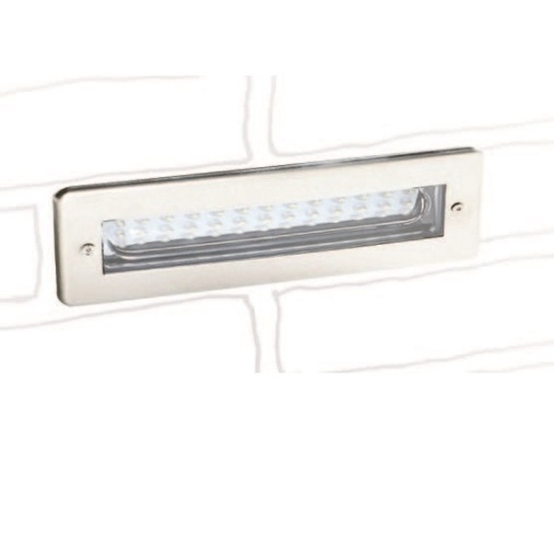 Faro a led incasso a parete 3,5W 230V IP65 120° 3200K