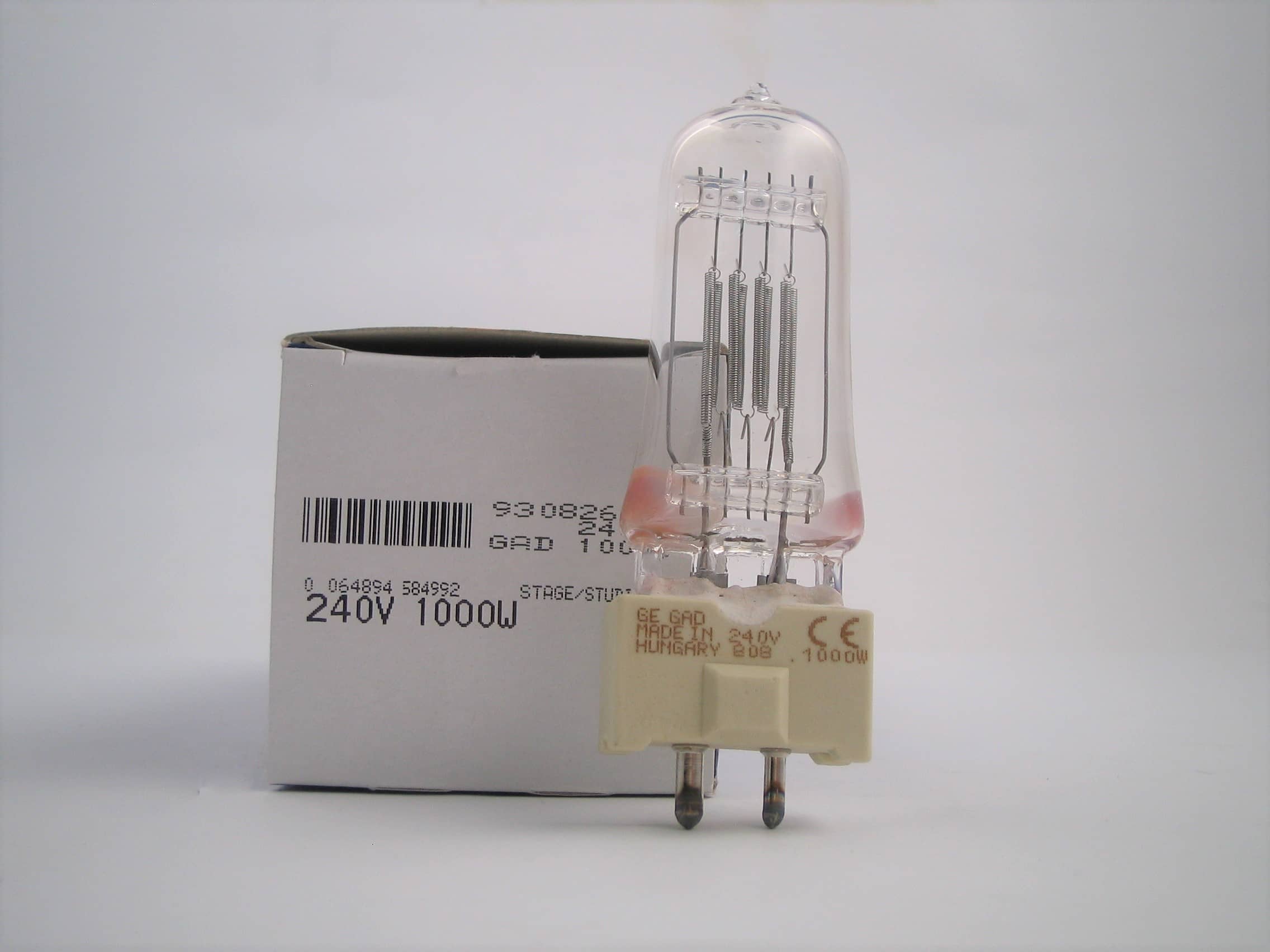 93082619 GE 1000W 240V GY9,5 3200°K  250 ore GAD