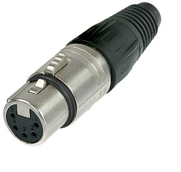 Connettore XLR volante 5P femmina Neutrik