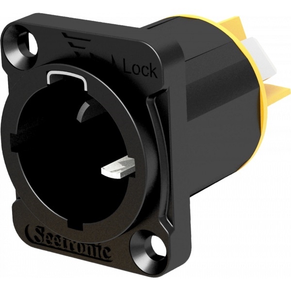 Connettore di alimentazione SAC3MPX con telaio D IP65 3 poli quick lock tipo A Seetronic SAC3MPX