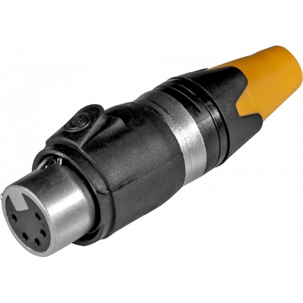 Connettore XLR 5 poli femmina contatti dorati Seetronic IP65 SC5FXXW