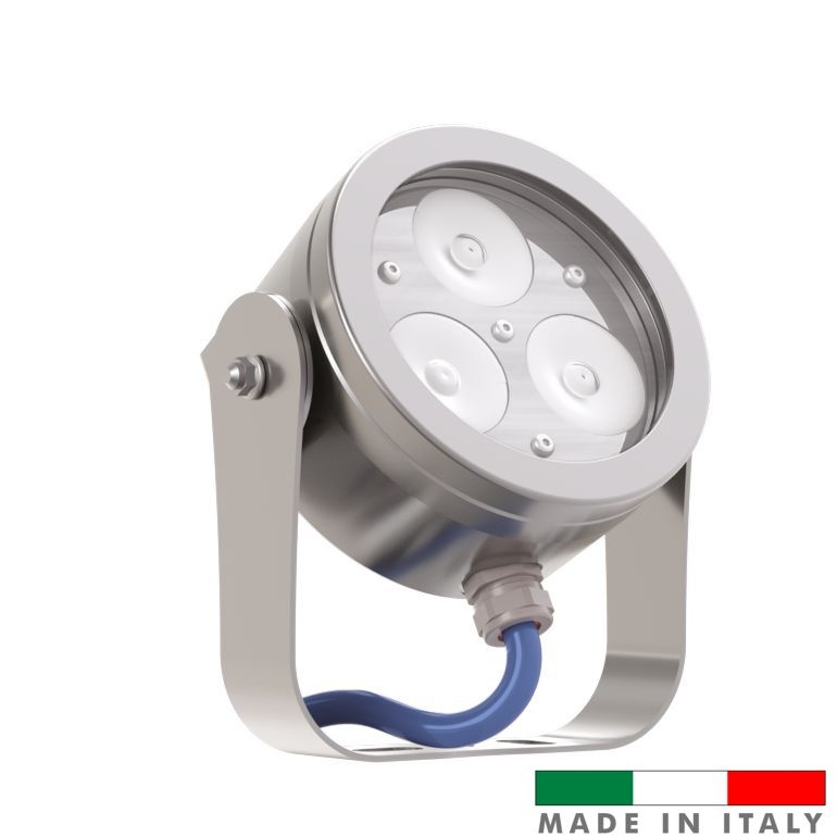 Faretto LED CORALLO3 Subacqueo con forcella 60W RGBW