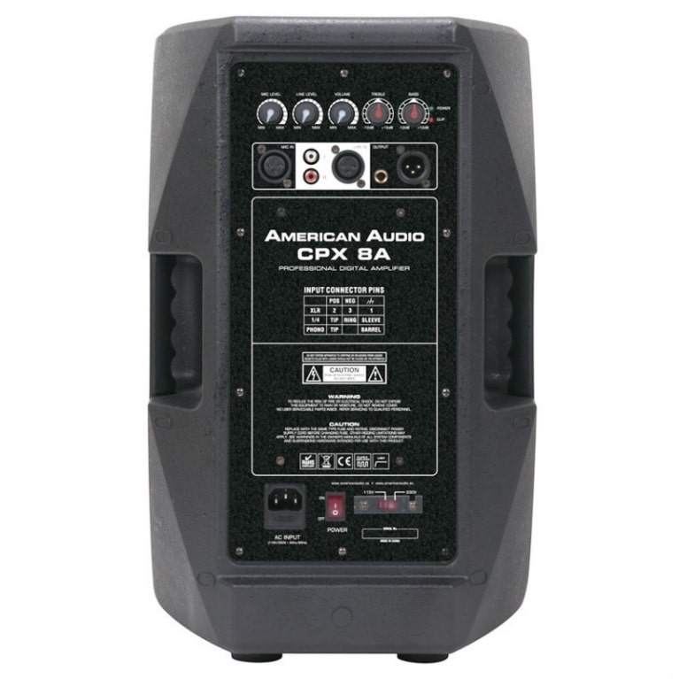Diffusore a due vie CPX 8A con amplificatore in classe D