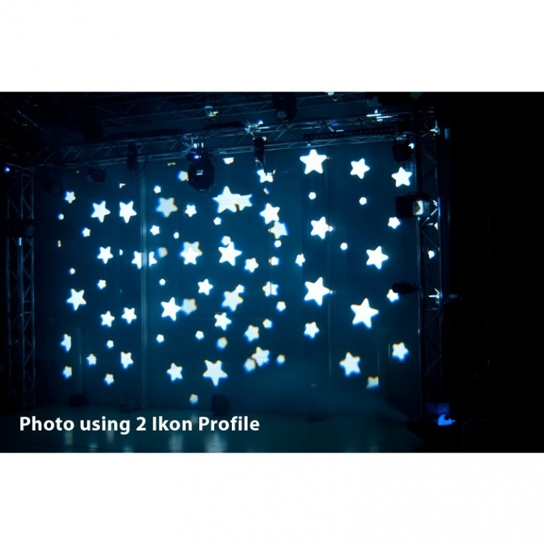 SAGOMATORE E GOBO LED IKON PROFILE NERO 32W DMX