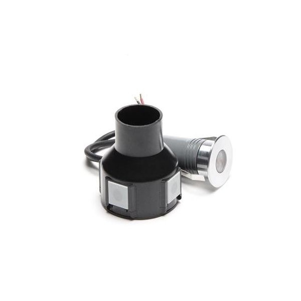 Faro incasso LED 2W IP67 24V DC 3000 K 45  asim