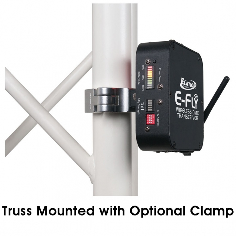 RICETRASMITTENTE DMX WIRELESS E-FLY TRANSCEIVER A BATTERIA