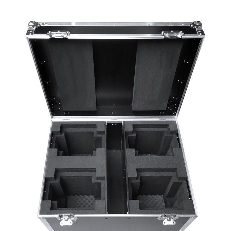 Flight case con ruote per 4 Vizi Beam RXONE