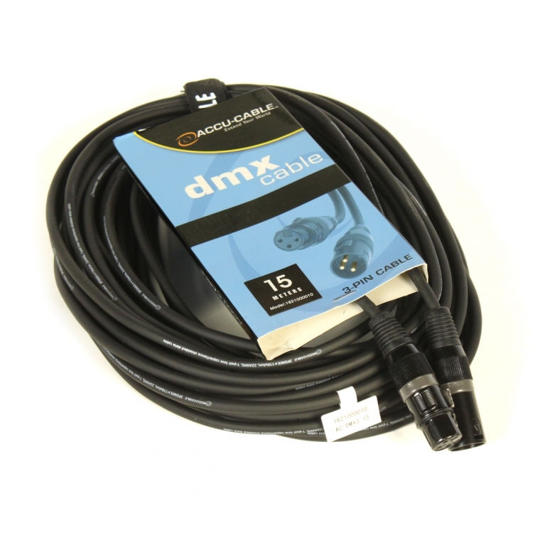 Cavo DMX 110 Ohm AC-DMX3/15 XLR 3 poli 15m