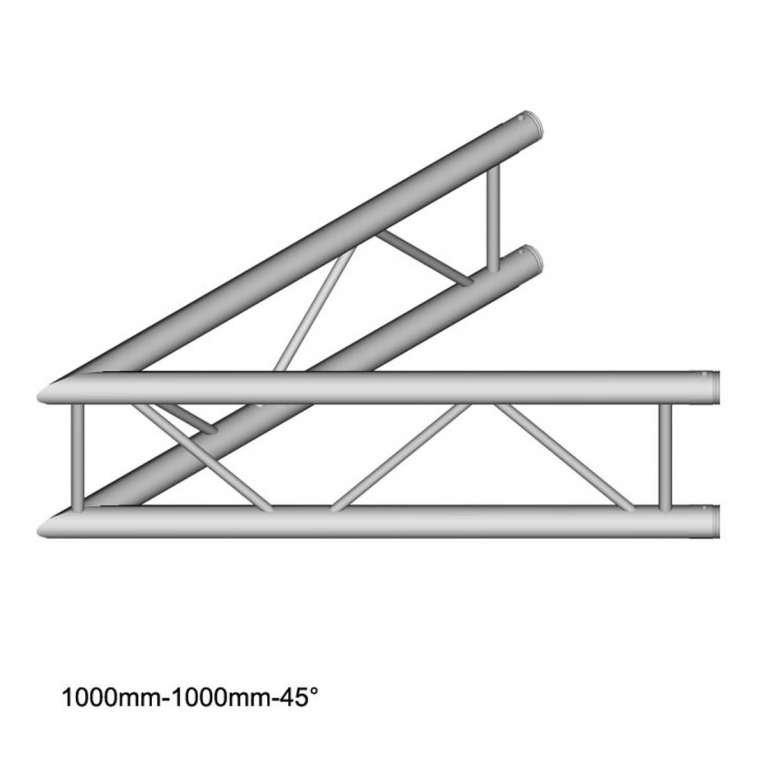 Angolo a 2 vie 45° verticale DT 32/2-C19V-L45