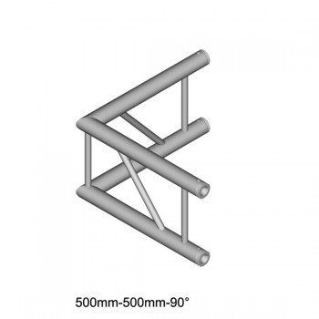 Angolo a 2 vie 90° verticale DT 32/2-C21V-L90