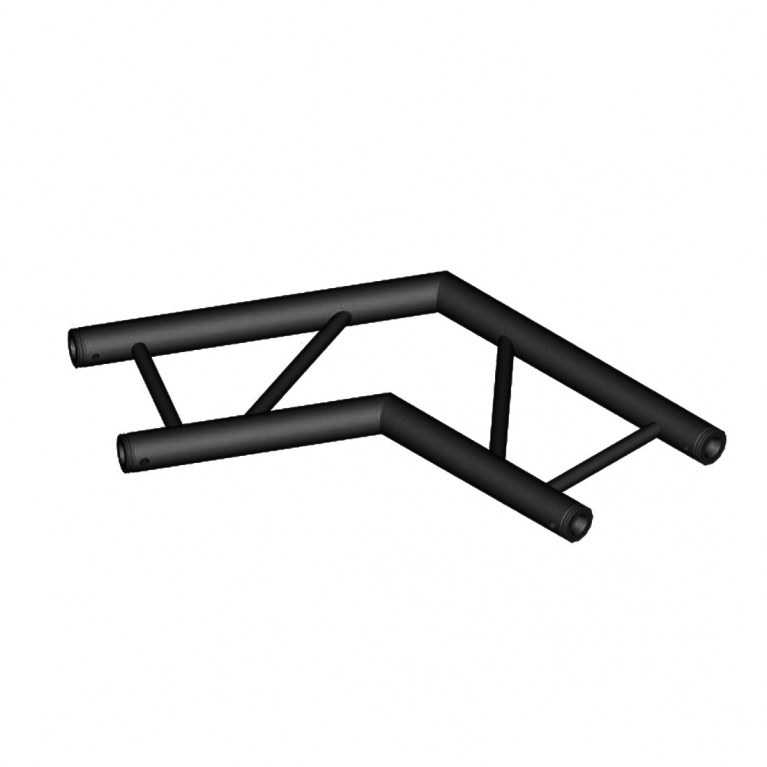 Angolo a 2 vie 120° orizzontale DT 32/2-C22H-L120 nero