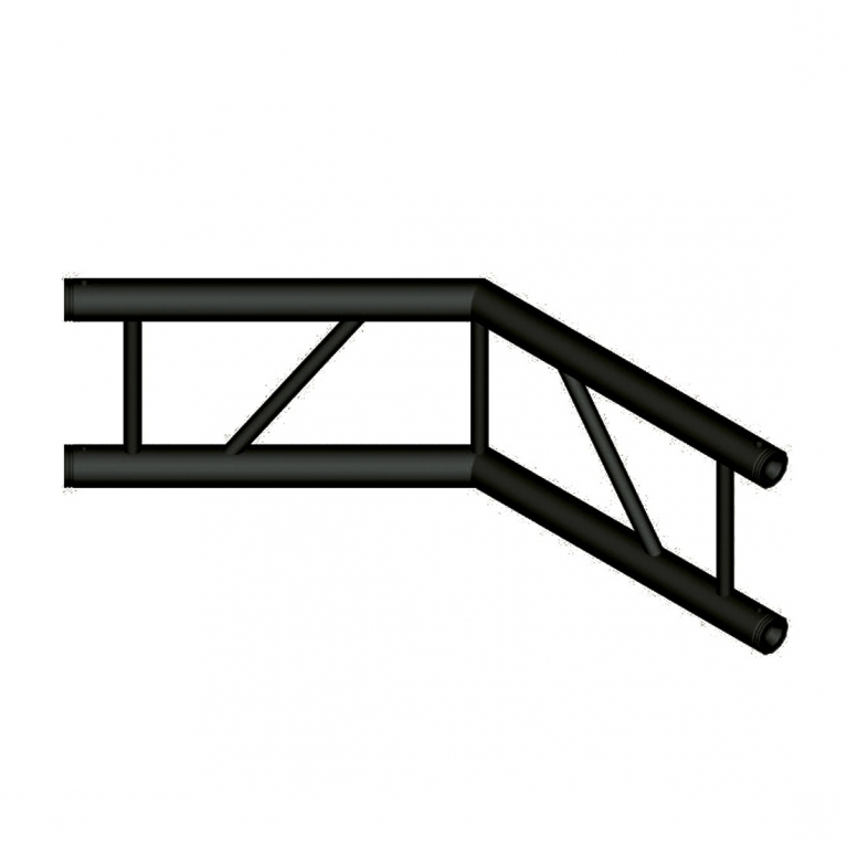 Angolo a 2 vie 90° verticale DT 32/2-C22V-L135 nero