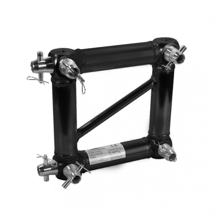 Adattatore per traliccio DT34/2 - DT32/2 nero