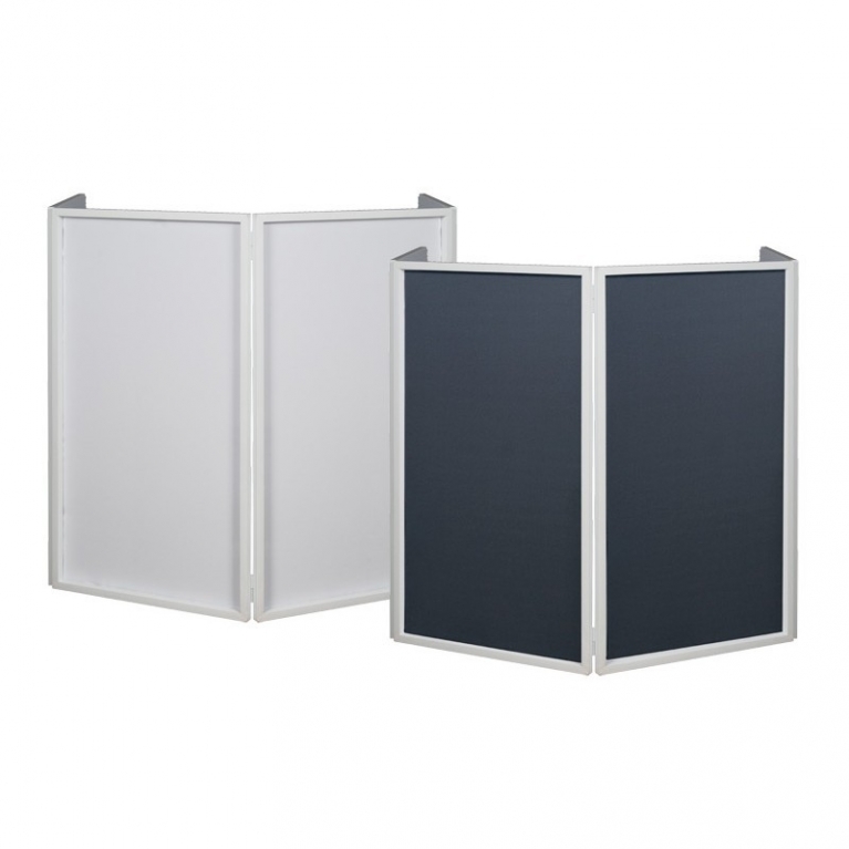Separè con telo paravento in metallo  bianco Event Facade II WH