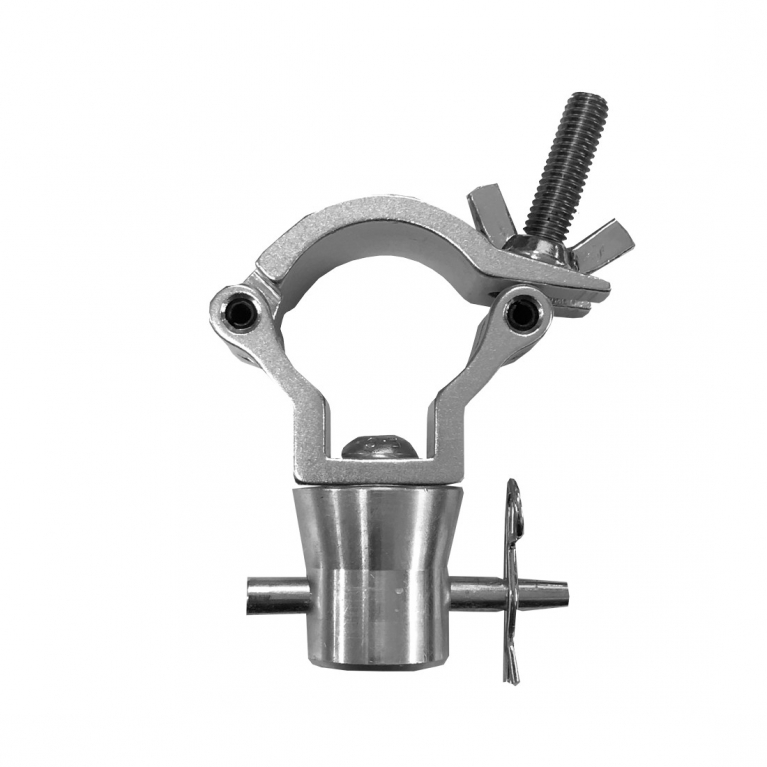 DT Jr Clamp con mezzo cono 75kg argento per tralicci ø 32-35 mm