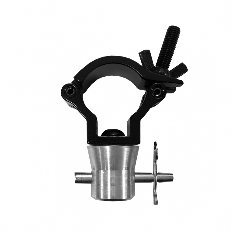 DT Jr Clamp con mezzo cono 75kg nero per tralicci ø 32-35 mm