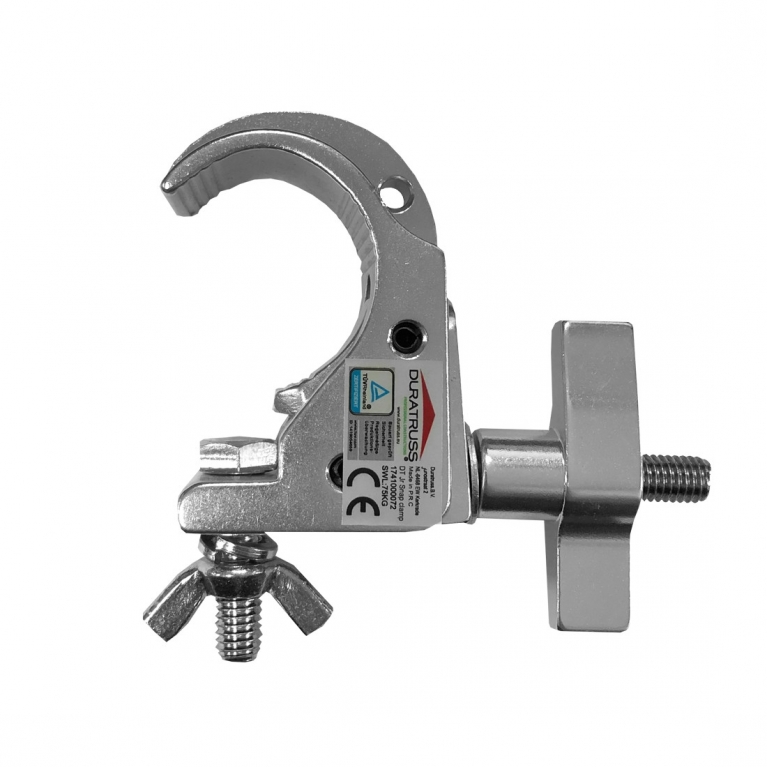 Morsetto Jr Snap Clamp 75kg silver per tralicci ø 32-35 mm