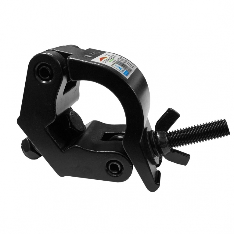 Gancio DT Pro Clamp per tubo Ø50mm 750Kg nero