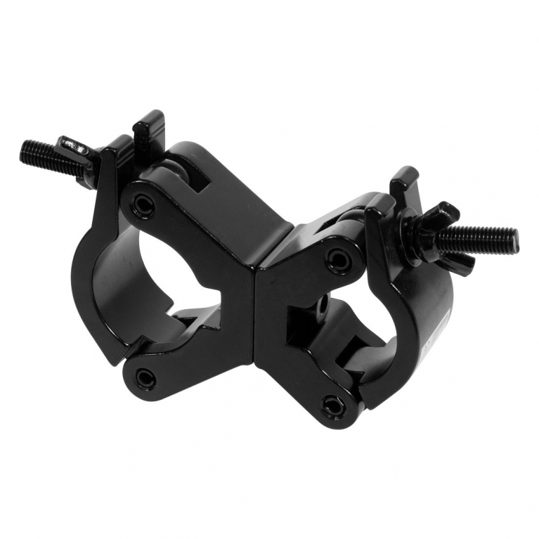 Gancio doppio BIG PRO Swivel Clamp 750kg ø60-50 mm nero