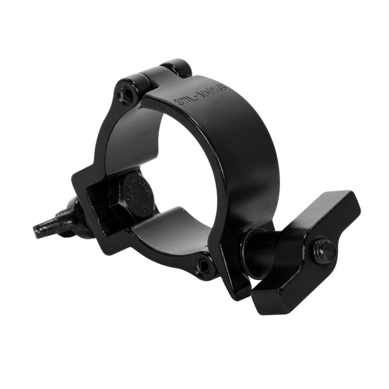 GANCIO DT MINI 360 CON MANIGLIA PER TUBO 50MM 100KG NERO