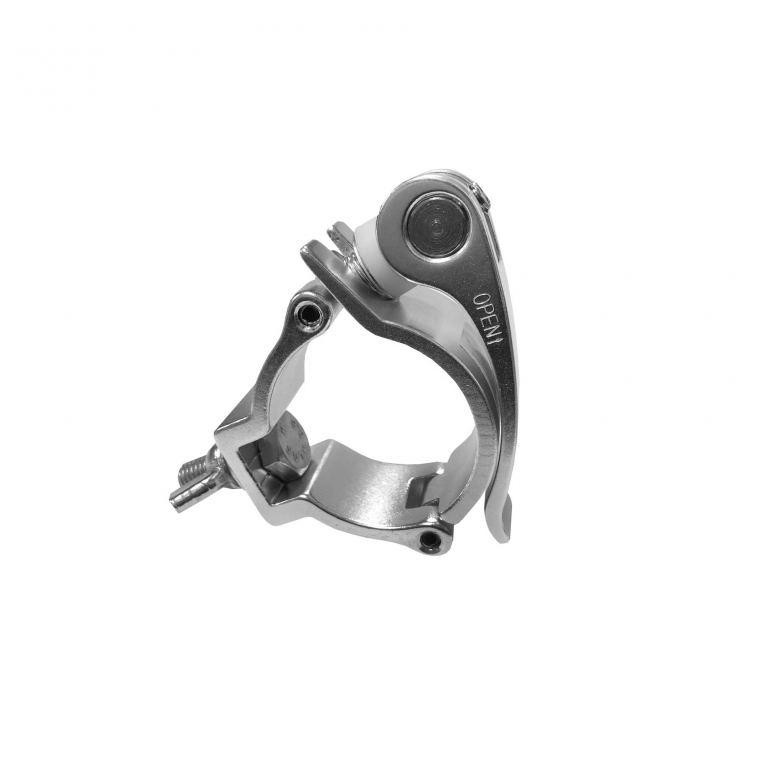 Gancio DT mini 360 Quick tubo Ø 50mm chiusura rapida 100Kg grigio