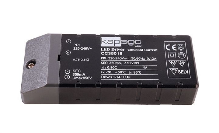 Alimentatore corrente costante per led 350mA max 18W