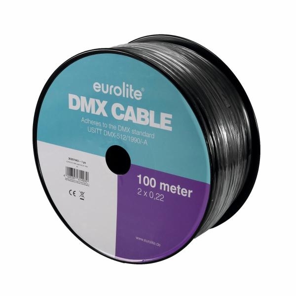 Cavo DMX 110 OHM 3 POLI (2 + GND) bobina da 100mt