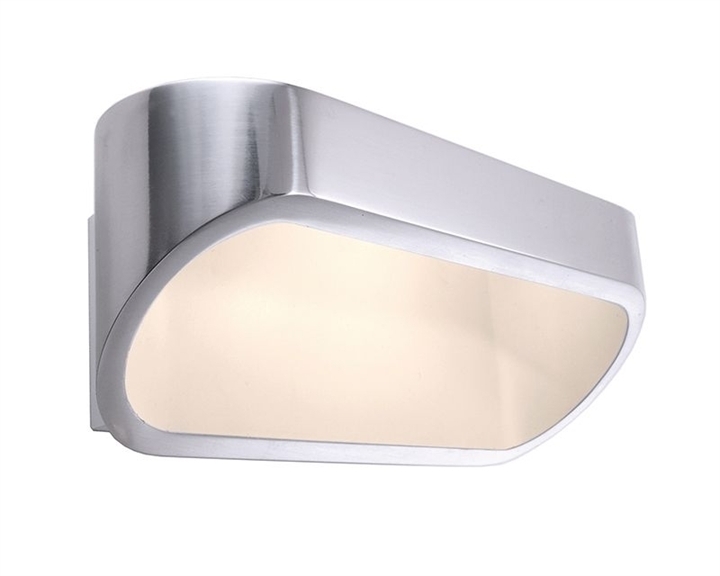 Applique a multi emissione Elevato con scocca alluminio lucido 6W 3000 K