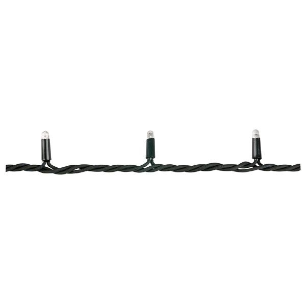 Catena luce LED calda Rubber 200 LEDS 20m distanza LED 10cm