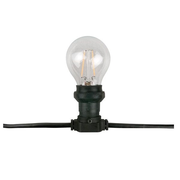 Catena per lampade E27 Belt light con cavo nero 50 m IP44