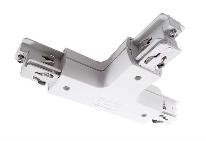 Giunto T sinistro, bianco, N sx, per binario rotondo