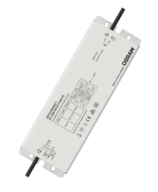 Alimentatore Optotronic 250/120 277/700 P5 non dimmerabile