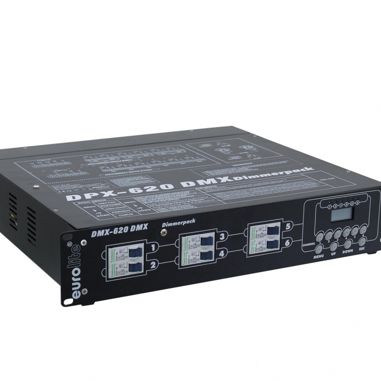 Dimmer a rack 6 canali DMX DPX 620