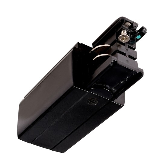 Alimentazione sinistra per binario elettrificato trifase quadrato nero