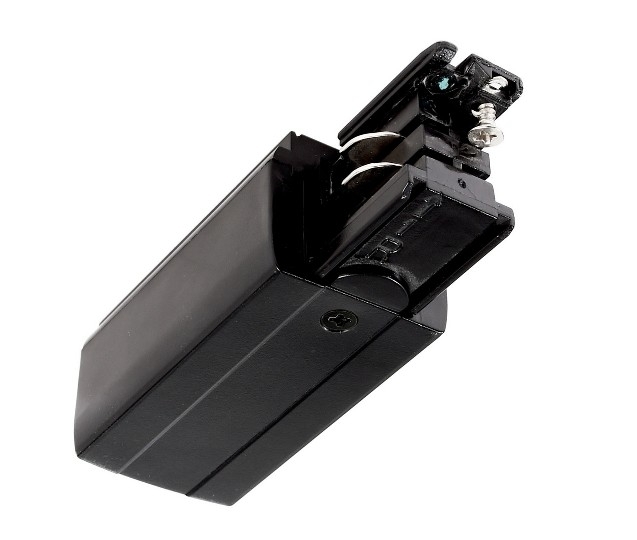 Alimentazione destra per binario elettrificato trifase quadrato nero