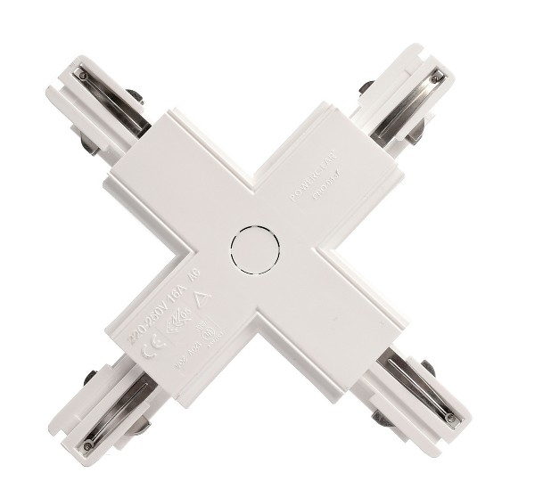 Connettore a X sinistra-sinistra-destra-destra bianco